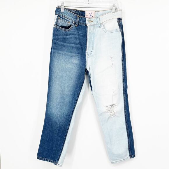 REVICE Denim - Revice Denim Dream Fit Jeans in Blue Division Two Tone High Rise Button Fly